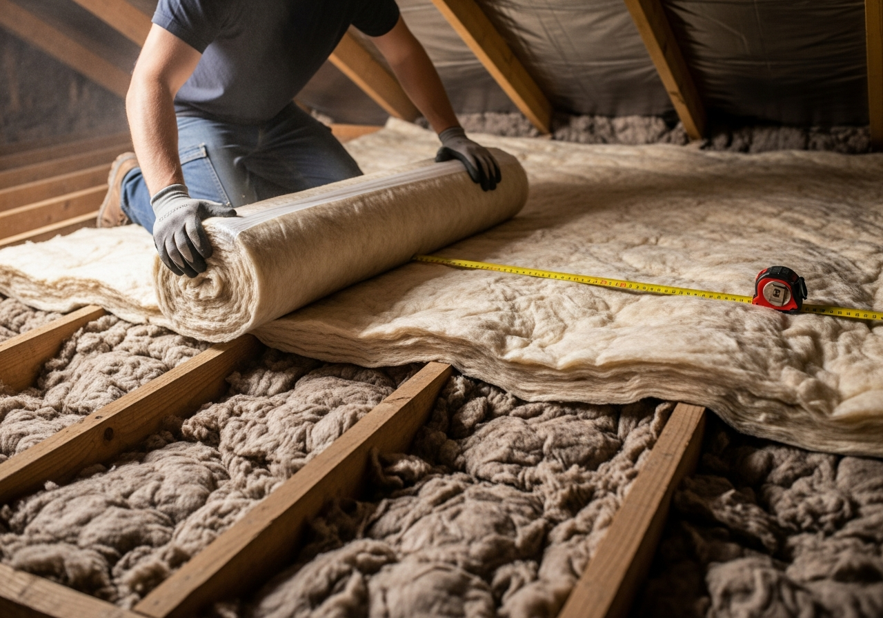 Loft Insulation Top-Up Service in a British residential property — Coventry & Warwickshire specialist service