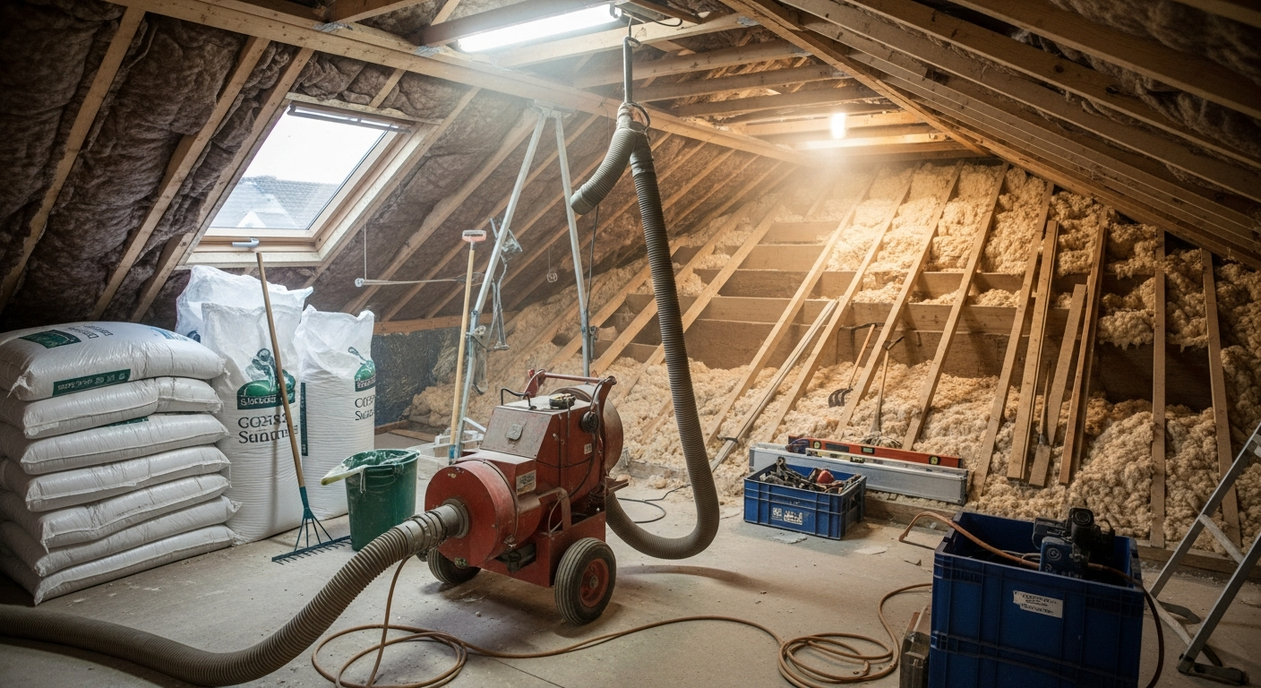 Professional Blown-in Cellulose Loft Insulation in Coventry & Warwickshire