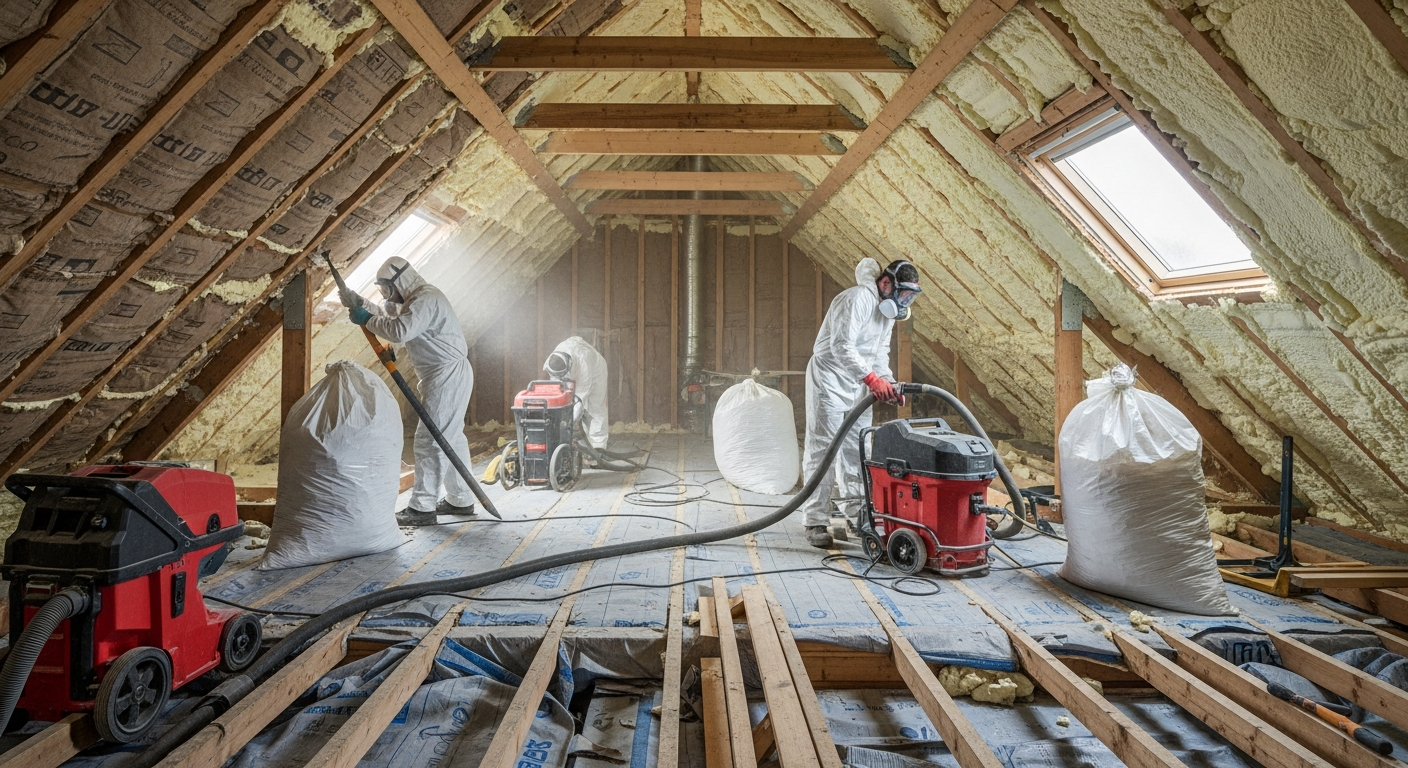 Professional Closed Cell & Open Cell Spray Foam Removal in Coventry & Warwickshire