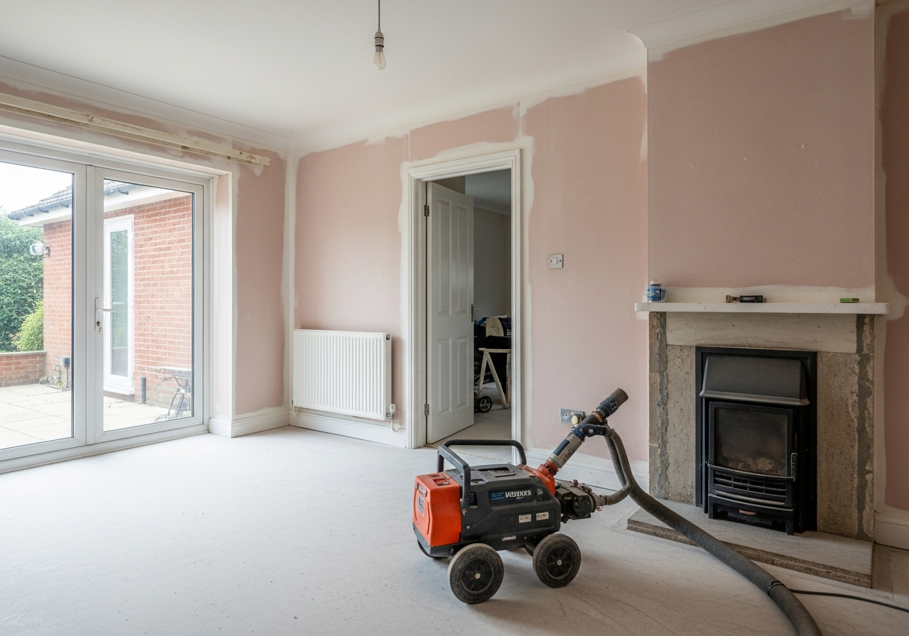 Completed Dry Ice Blasting for Foam Removal — finished result