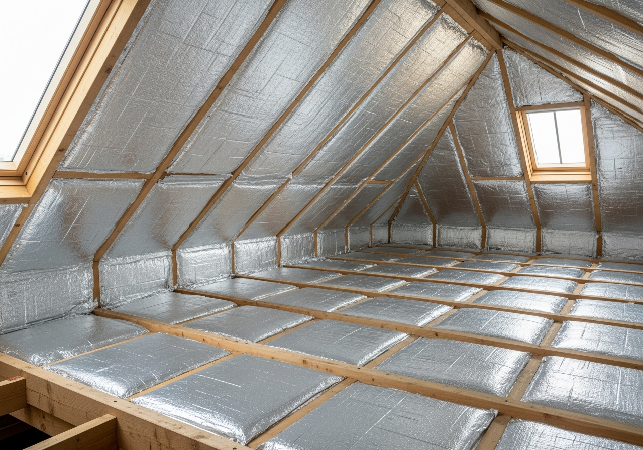 Completed Multi-Foil Insulation Installation — finished result