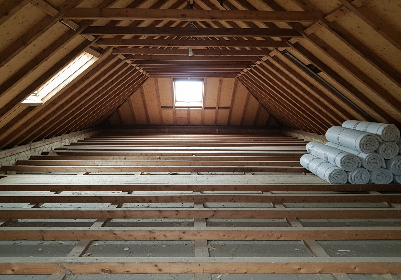 Completed Old Loft Insulation Removal & Disposal — finished result