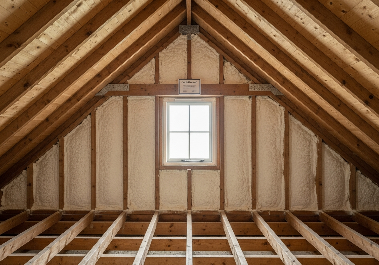 Completed Spray Foam Removal Certification — finished result