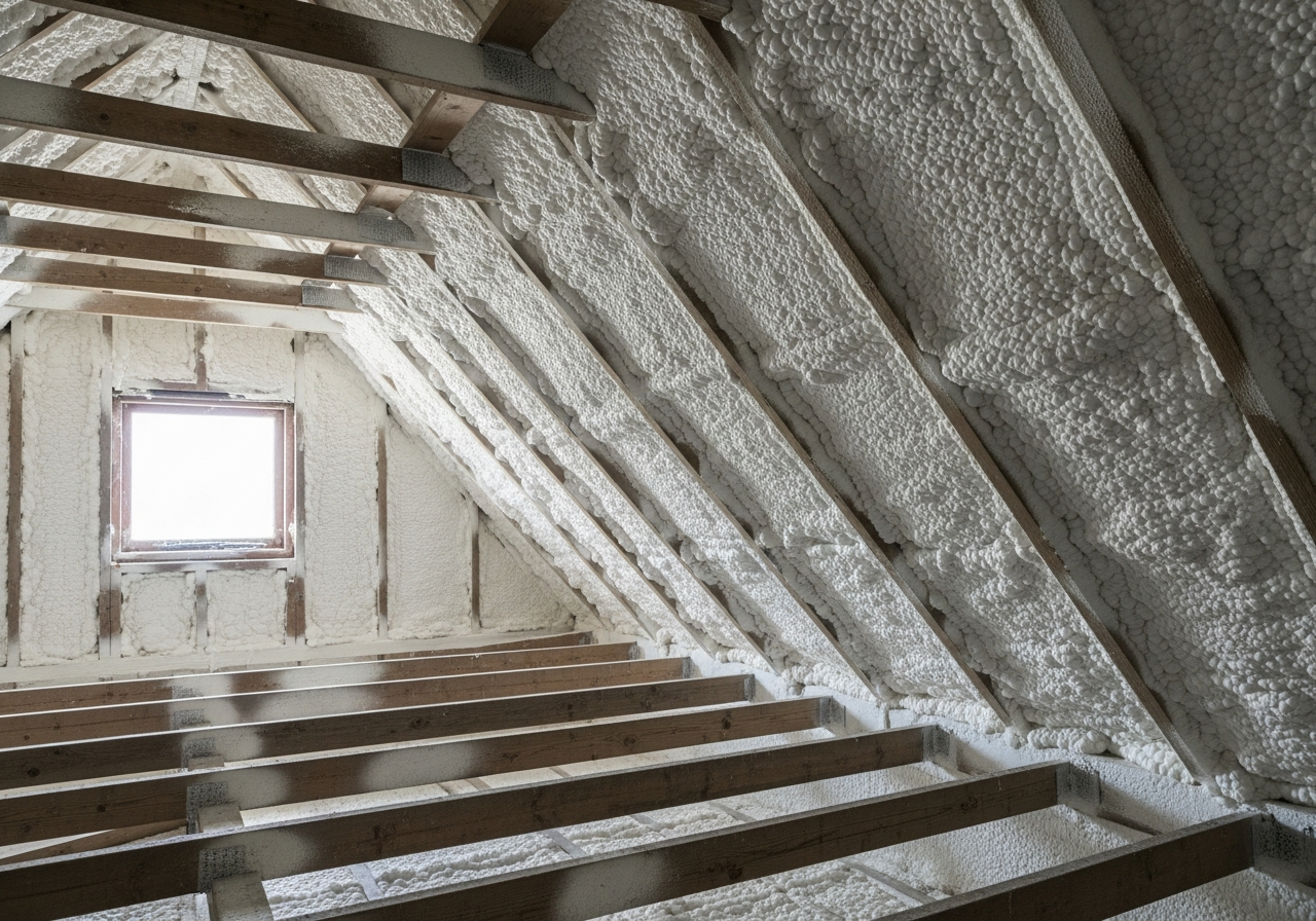 Completed Spray Foam Survey & Condition Report — finished result