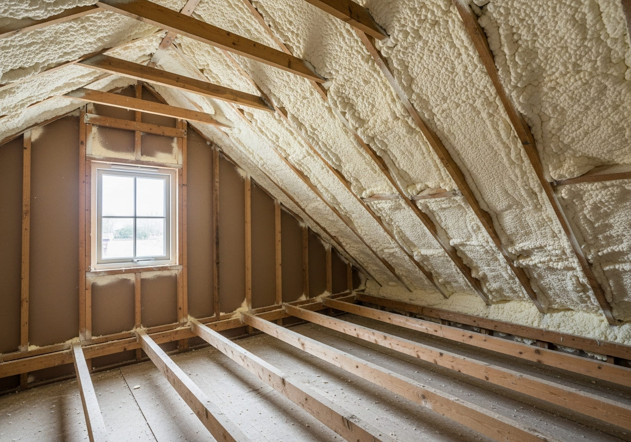 Completed Spray Foam Survey & Condition Report — finished result