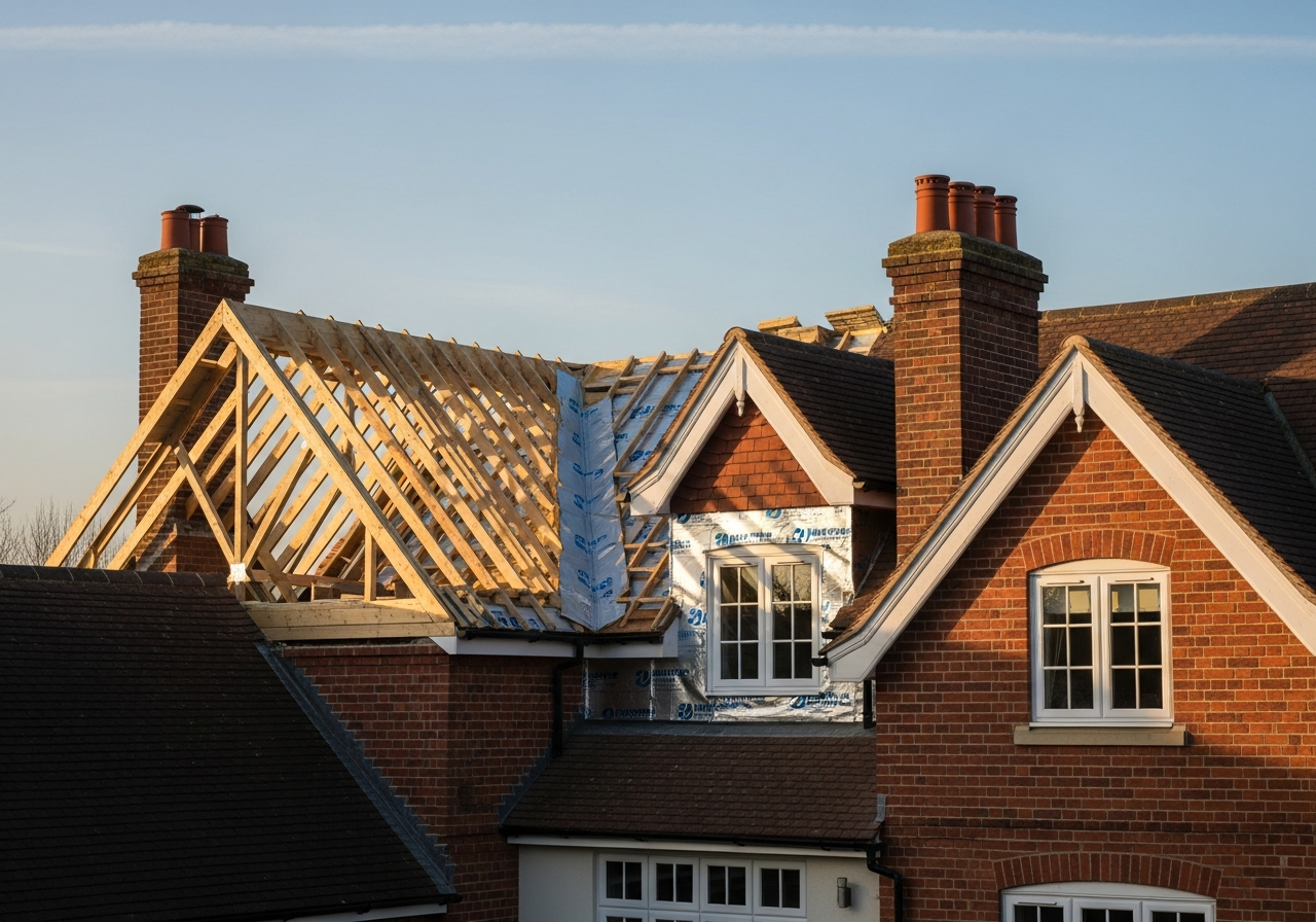 Property context showing the area relevant to understanding spray foam removal certification in a British home